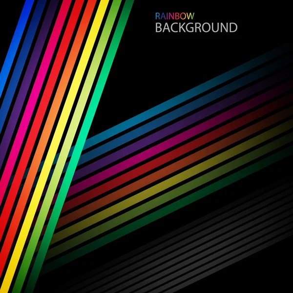 Banner de flecha arco iris abstracto — Vector de stock