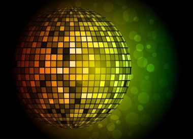 Disco ball. Vector illustration clipart