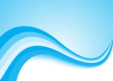 Blue light wave vector background clipart