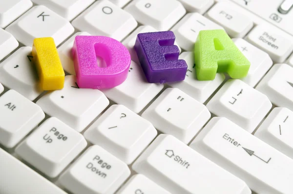Idea word made by colorful letters — Stock Photo, Image