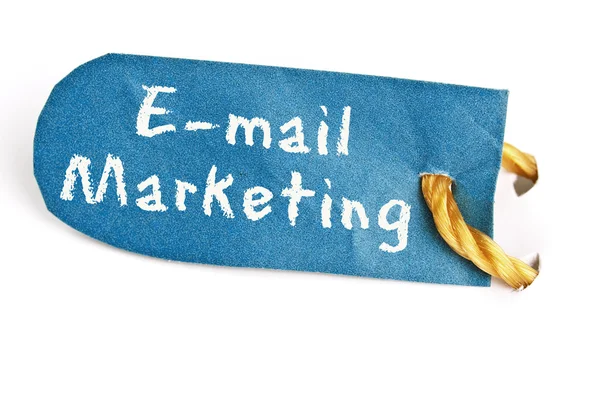 E-mail Palavra de marketing no rótulo — Fotografia de Stock