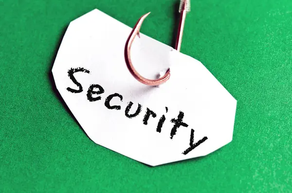 Security message on paper — Stock Photo, Image