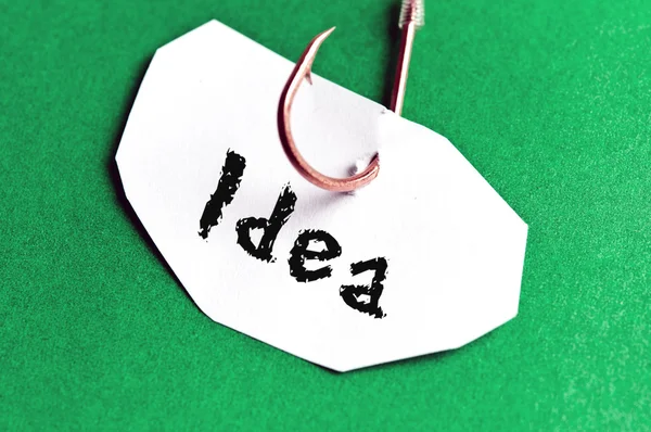 Idea message on paper — Stock Photo, Image