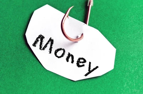 Pengar meddelande på papper — Stockfoto