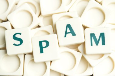 spam kelime leter parçaları tarafından yapılan