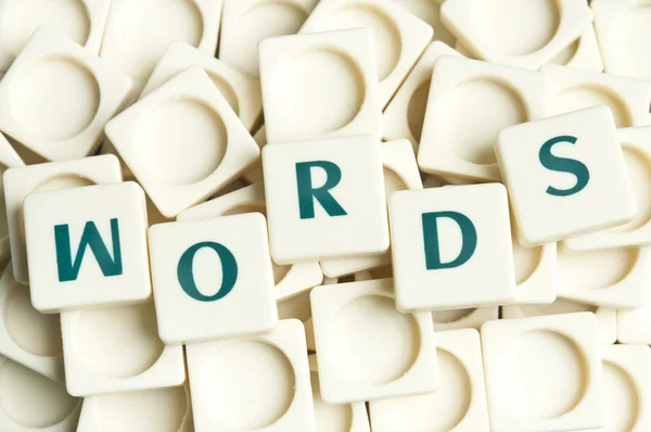Palabras palabra hecha por letras — Foto de Stock