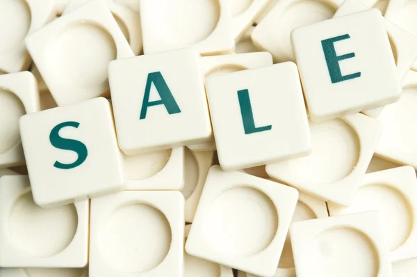Sale word made by leter pieces — Stock Photo, Image