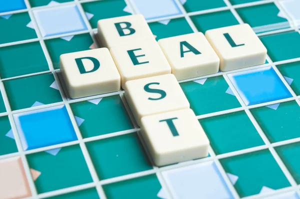 Best Deal word made by letter pieces — Stock Photo, Image