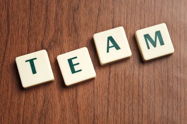 Team word made by letter pieces — Stock Photo, Image