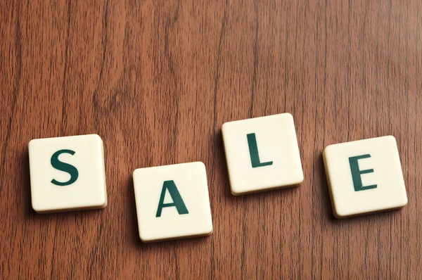 Sale word made by letter pieces — Stock Photo, Image