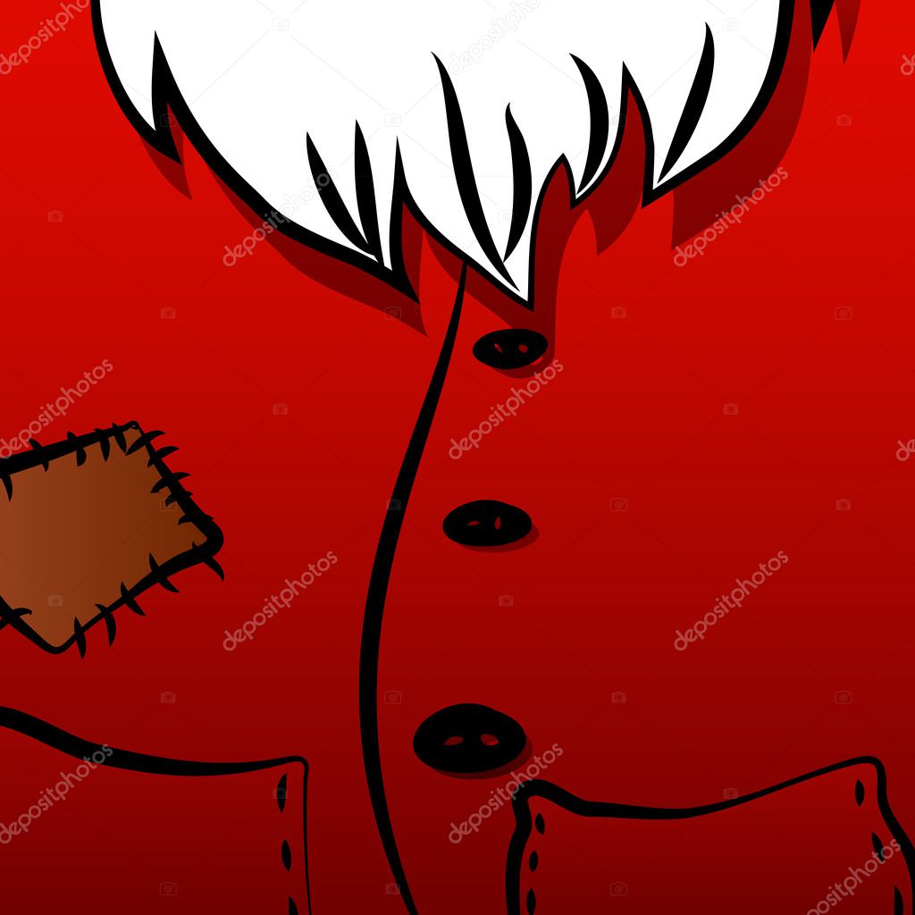 Christmas background of Santa