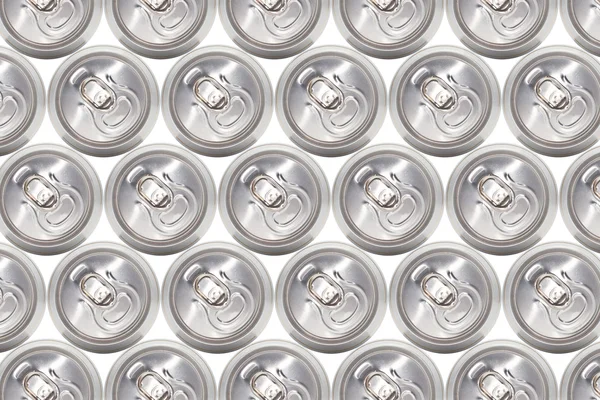 stock image Many cans of cold beer