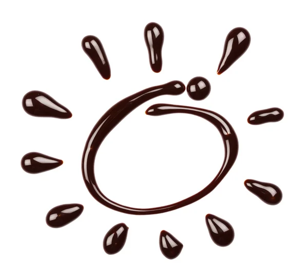 Krople czekolady — Zdjęcie stockowe
