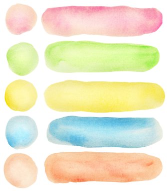 Watercolor elements clipart