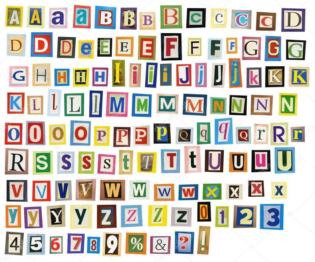 Newspaper Alphabet Stock Photo By C Tuja66