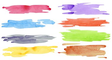 Watercolor strokes clipart