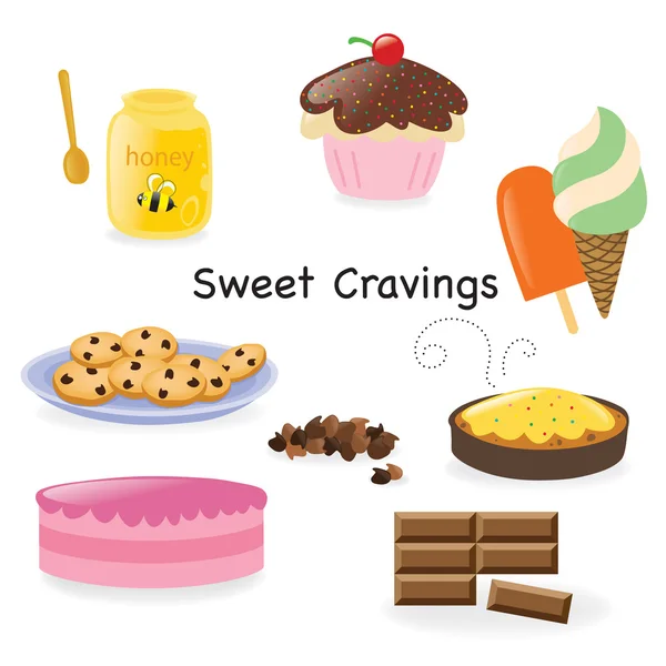 Sweet cravings — Stock Vector