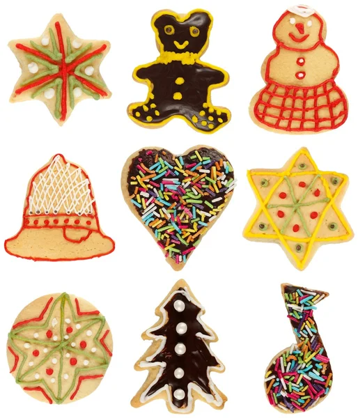 Coleção de biscoitos Natal — Fotografia de Stock