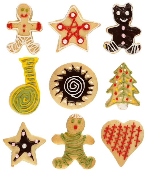 Χριστουγεννίατικη συλλογή cookie — Φωτογραφία Αρχείου