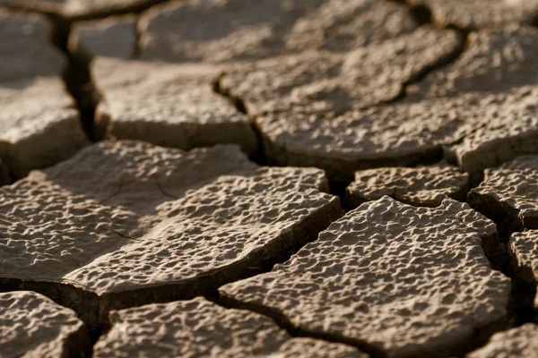 stock image Cracked lifeless soil