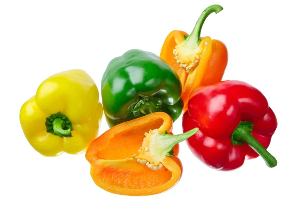 Multi-gekleurde paprika 's — Stockfoto