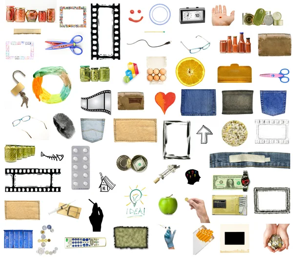 stock image Collection of many objects