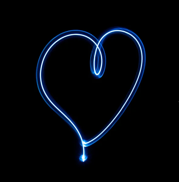 Corazón pintado de luz — Foto de Stock