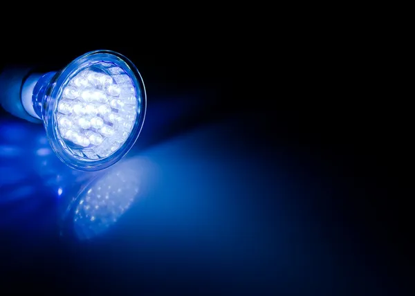 Lichtkegel der LED-Lampe — Stockfoto