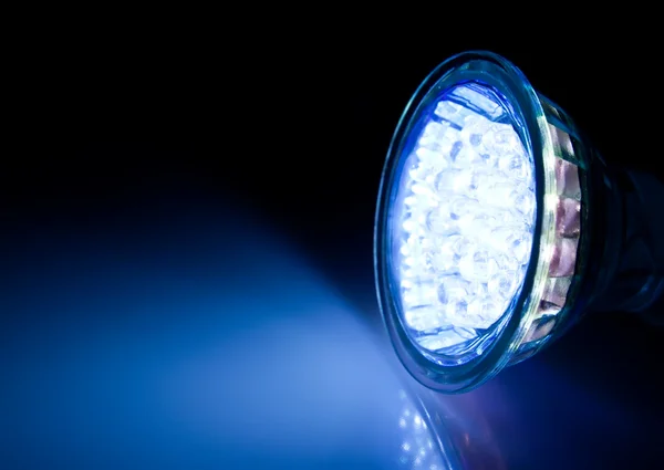 Lichtkegel der LED-Lampe lizenzfreie Stockbilder