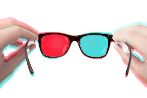 放入你的 3d 眼镜 — 图库照片