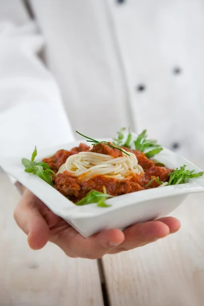 stock image Male chef in restaurant