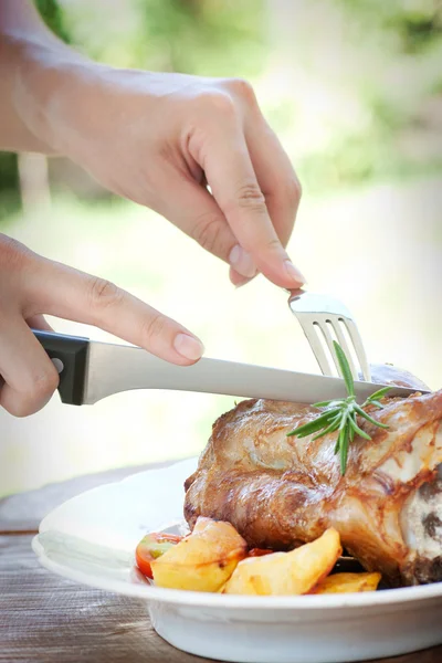 Roasted and baked Veal — Stock Photo, Image