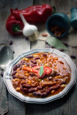 Chili con carne clipart