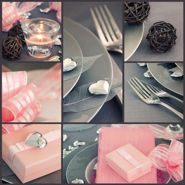 Valentinstag-Collage — Stockfoto