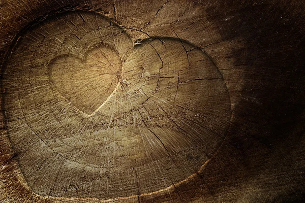 Liebestext auf Holzgrund — Stockfoto