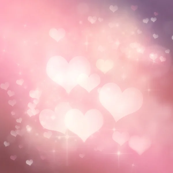 Valentines day festive bokeh background — Stock Photo, Image