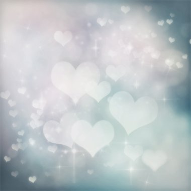 Valentines day festive bokeh background clipart