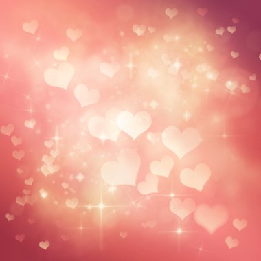 Valentines day festive bokeh background clipart