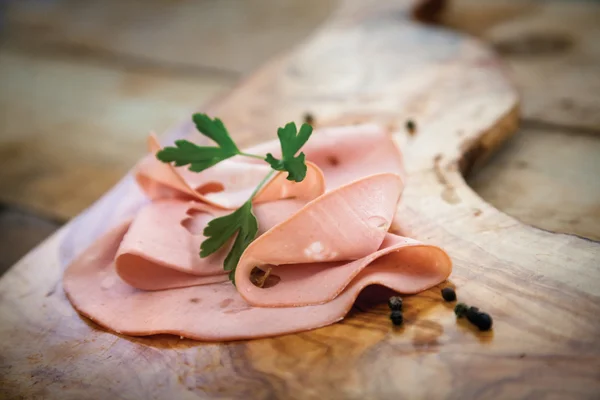 Mortadella salami – stockfoto