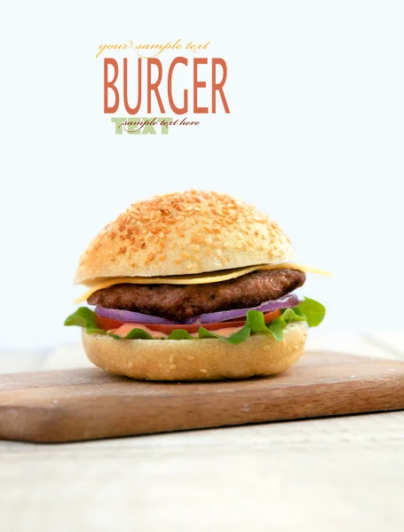stock image Delicious hamburger