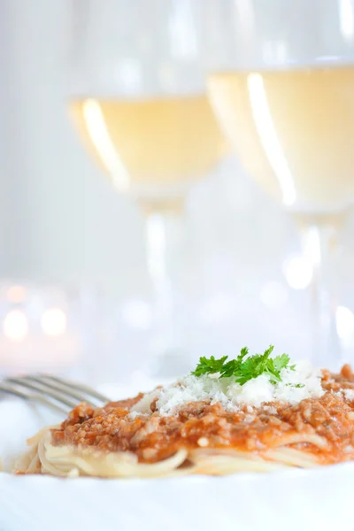 Spaghetti with bolognese sauce — Stock Photo, Image