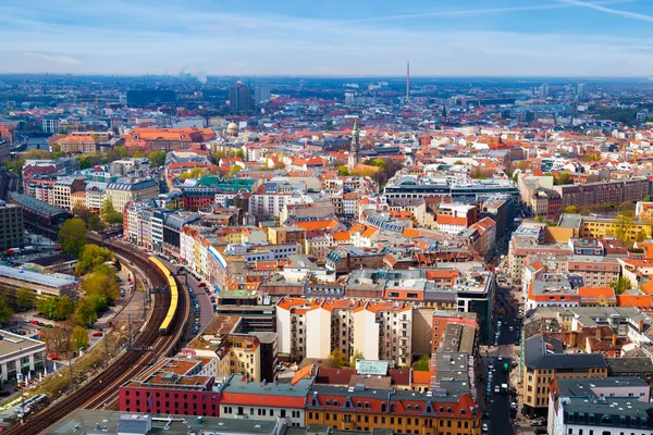 Вид с воздуха на Берлин — стоковое фото