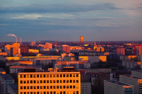 Berlin Skyline au coucher du soleil — Photo