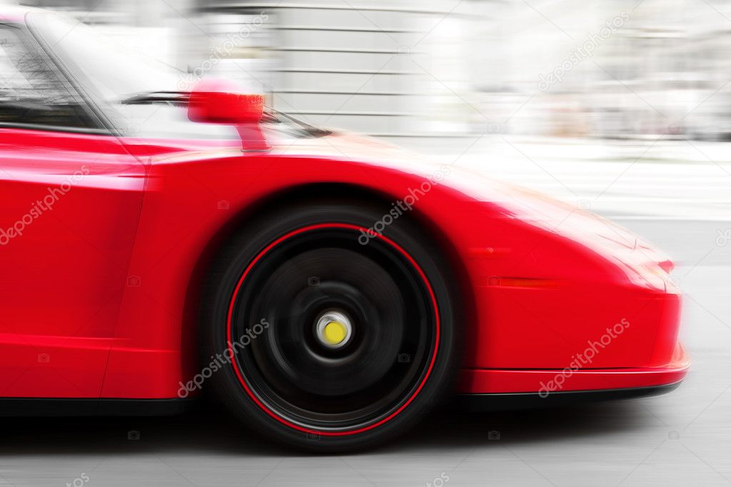 Race Car in motion