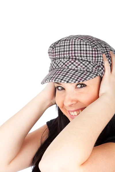 Cute girl with a casual cap — Stock Photo, Image