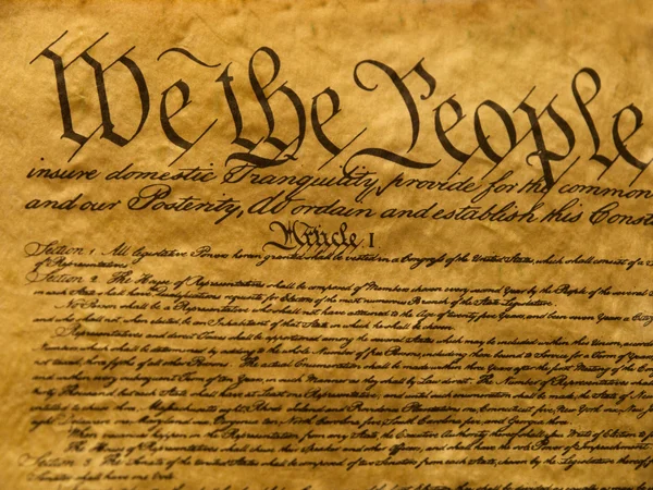 미국 헌법 양피지 — 스톡 사진