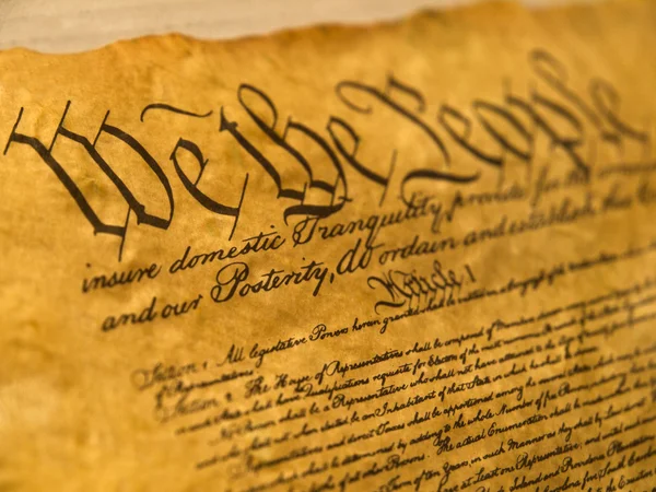 stock image USA Constitution Parchment