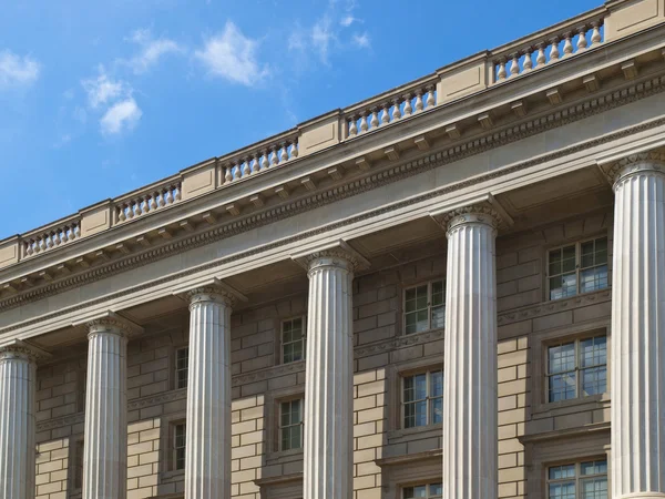 Arquivos dos EUA detalhe do edifício em Washington DC — Fotografia de Stock