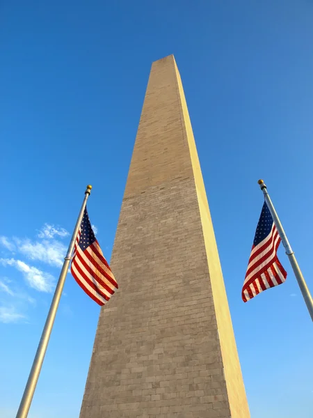 在华盛顿纪念碑美国标志 图库图片