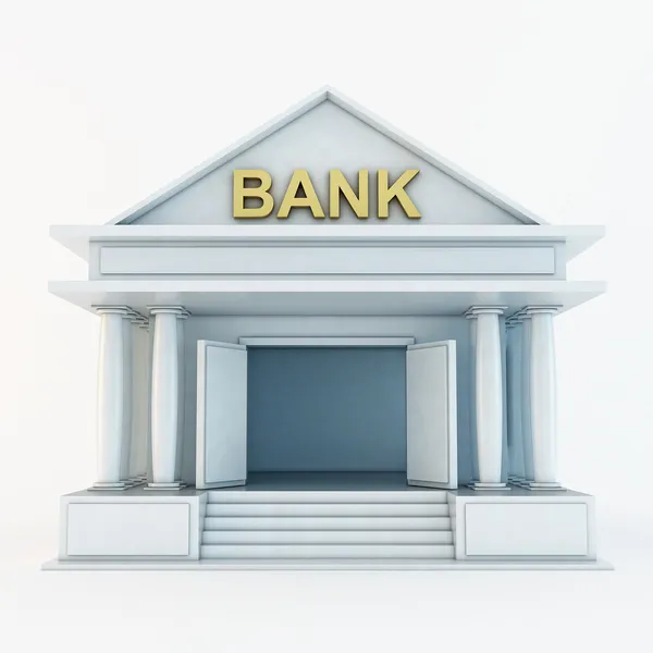 Banco 3d — Fotografia de Stock